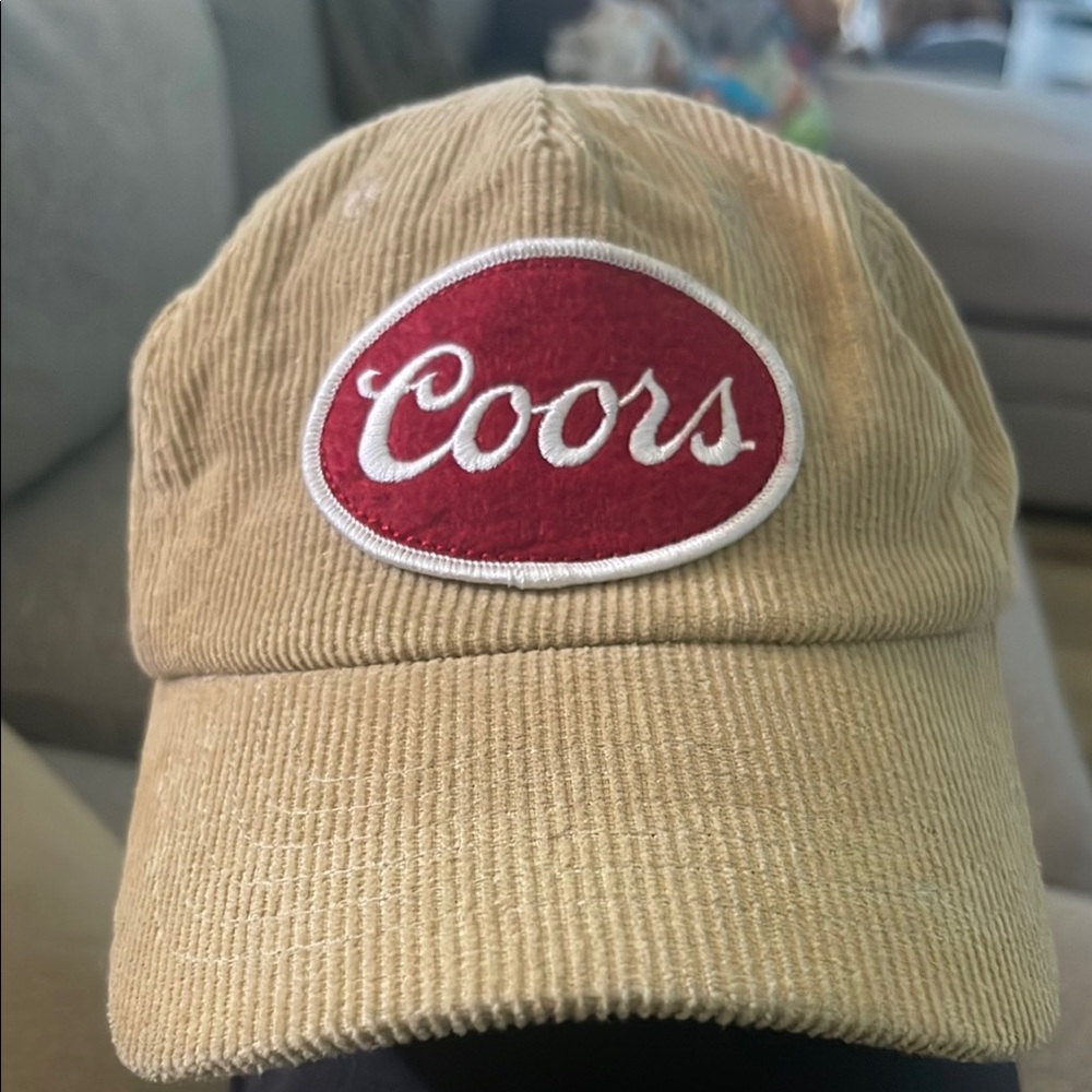Coors Tan Corduroy Cap